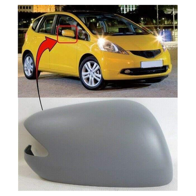Fits Honda Jazz 2008-2015 Door Wing Mirror Cover Primed Driver Side