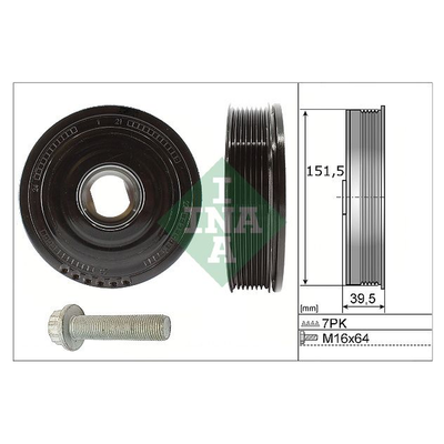 INA Crankshaft Belt Pulley Set 544017720