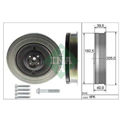 INA Crankshaft Belt Pulley Set 544050320