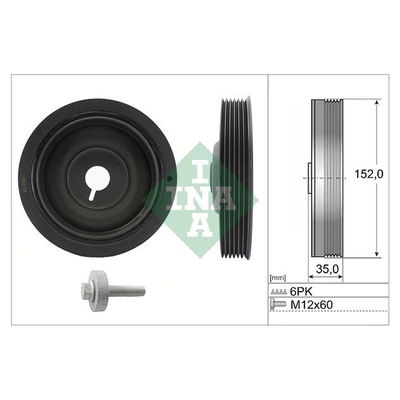 INA Crankshaft Pulley (tvd) 544005420