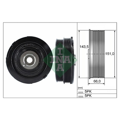 INA Crankshaft Pulley (tvd) 544006910