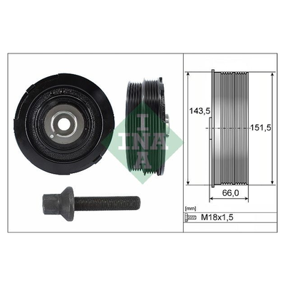 INA Crankshaft Pulley (tvd) 544006920