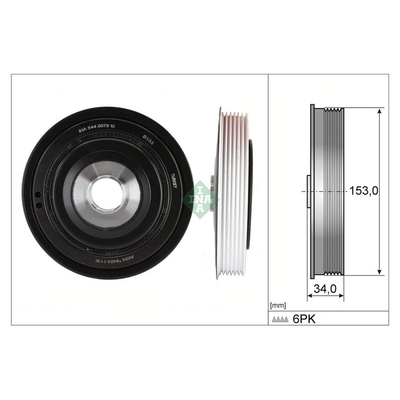 INA Crankshaft Pulley (tvd) 544007910