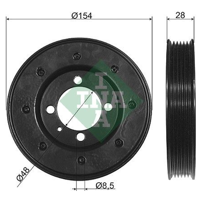 INA Crankshaft Pulley (tvd) 544008110