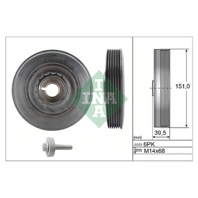 INA Crankshaft Pulley (tvd) 544009020