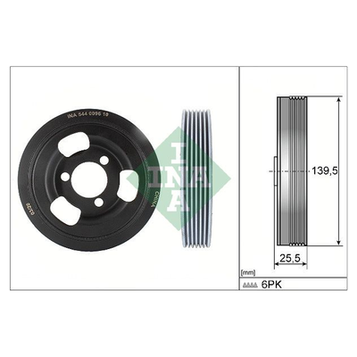 INA Crankshaft Pulley (tvd) 544009610