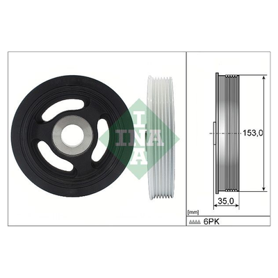 INA Crankshaft Pulley (tvd) 544010410