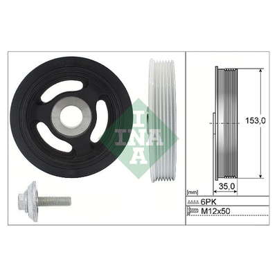 INA Crankshaft Pulley (tvd) 544010420