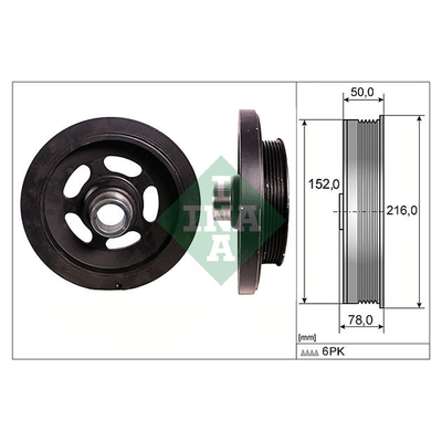 INA Crankshaft Pulley (tvd) 544011110