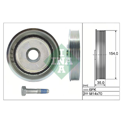 INA Crankshaft Pulley (tvd) 544011220