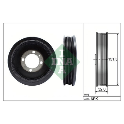 INA Crankshaft Pulley (tvd) 544012310