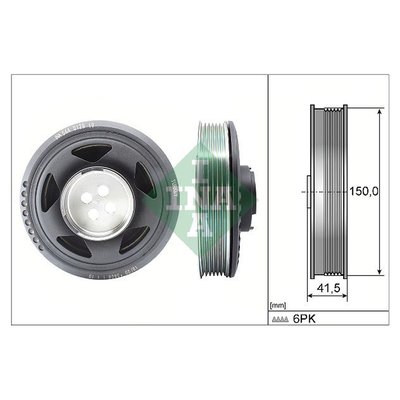 INA Crankshaft Pulley (tvd) 544012910