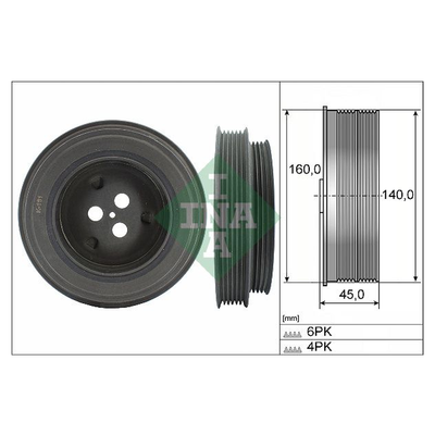 INA Crankshaft Pulley (tvd) 544013110