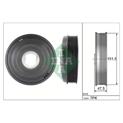 INA Crankshaft Pulley (tvd) 544013610