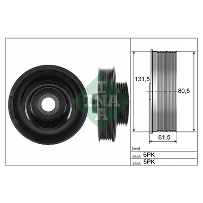 INA Crankshaft Pulley (tvd) 544014110