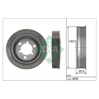 INA Crankshaft Pulley (tvd) 544014510