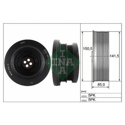 INA Crankshaft Pulley (tvd) 544014810