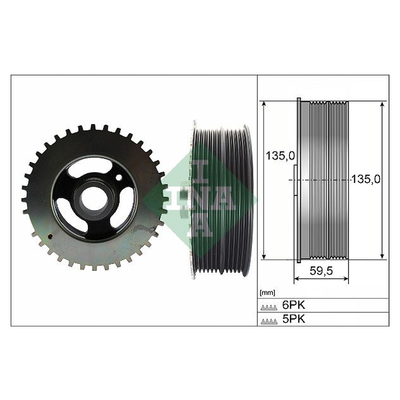 INA Crankshaft Pulley (tvd) 544015210