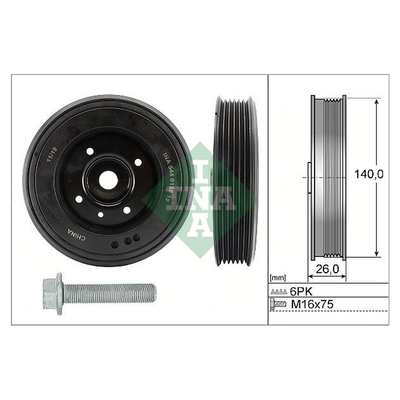 INA Crankshaft Pulley (tvd) 544015820