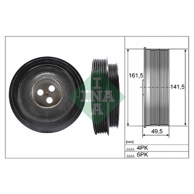 INA Crankshaft Pulley (tvd) 544016610