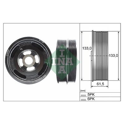 INA Crankshaft Pulley (tvd) 544016710