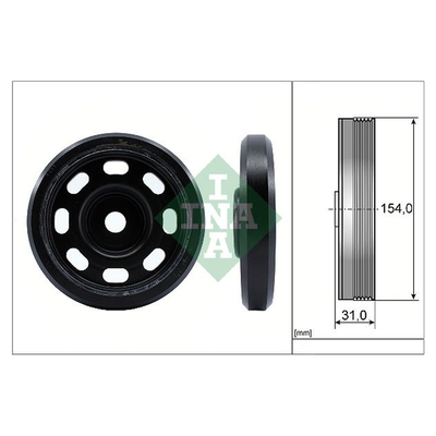 INA Crankshaft Pulley (tvd) 544017010