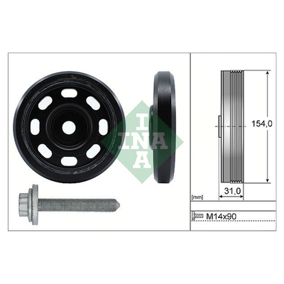 INA Crankshaft Pulley (tvd) 544017020