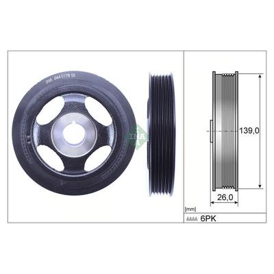 INA Crankshaft Pulley (tvd) 544017810