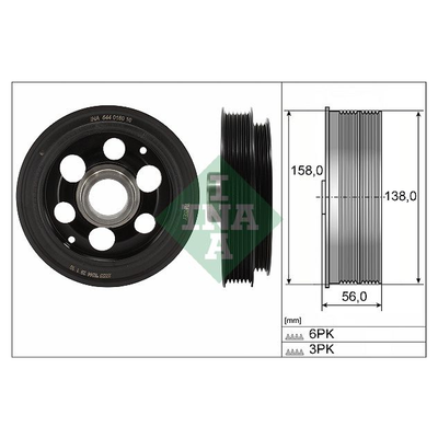 INA Crankshaft Pulley (tvd) 544018010