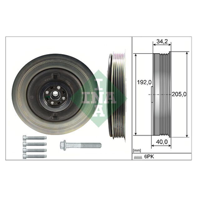 INA Crankshaft Pulley (tvd) 544050420