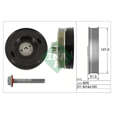 INA Crankshaft Pulley (tvd) 544050920