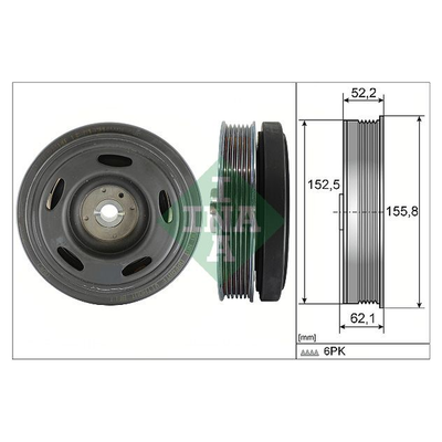 INA Crankshaft Pulley (tvd) 544051610