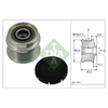 INA Overrunning Alternator Pulley 535000510 thumbnail