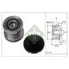 INA Overrunning Alternator Pulley 535008510 thumbnail