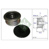 INA Overrunning Alternator Pulley 535012310 thumbnail