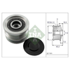 INA Overrunning Alternator Pulley 535014310 thumbnail