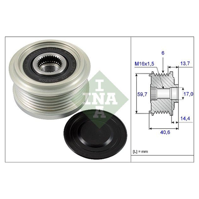 INA Overrunning Alternator Pulley 535022810