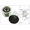 INA Overrunning Alternator Pulley 535025410 thumbnail