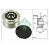 INA Overrunning Alternator Pulley 535026610 thumbnail
