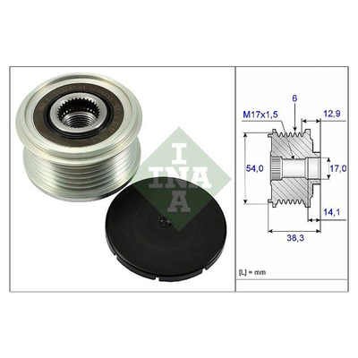 INA Overrunning Alternator Pulley 535026410