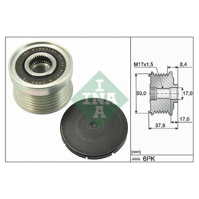 INA Overrunning Alternator Pulley 535029210