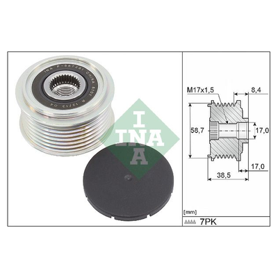INA Overrunning Alternator Pulley 535031810