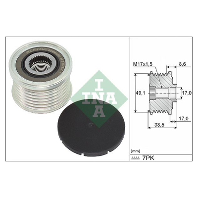 INA Overrunning Alternator Pulley 535034410