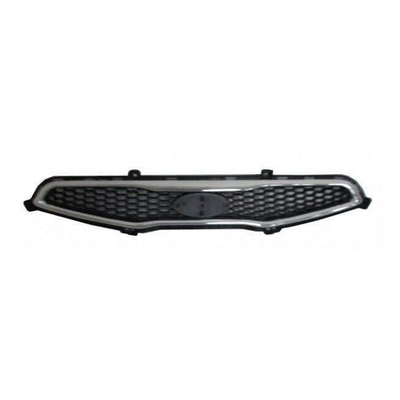 Fits Kia Picanto 2011-2015 Upper Centre Front Bumper Main Grille Chrome Black