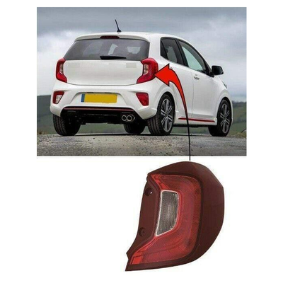 Fits Kia Picanto 2017- Rear Light Lamp Driver Side