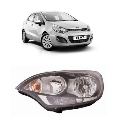 Fits Kia Rio 2011-2015 Headlight Headlamp Halogen Black Type Passenger Side No Motor Included