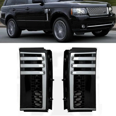Range Rover Autobiography Ultimate L322 2009-2012 Side Vents Black & Chrome - tradevehicleparts.co.uk