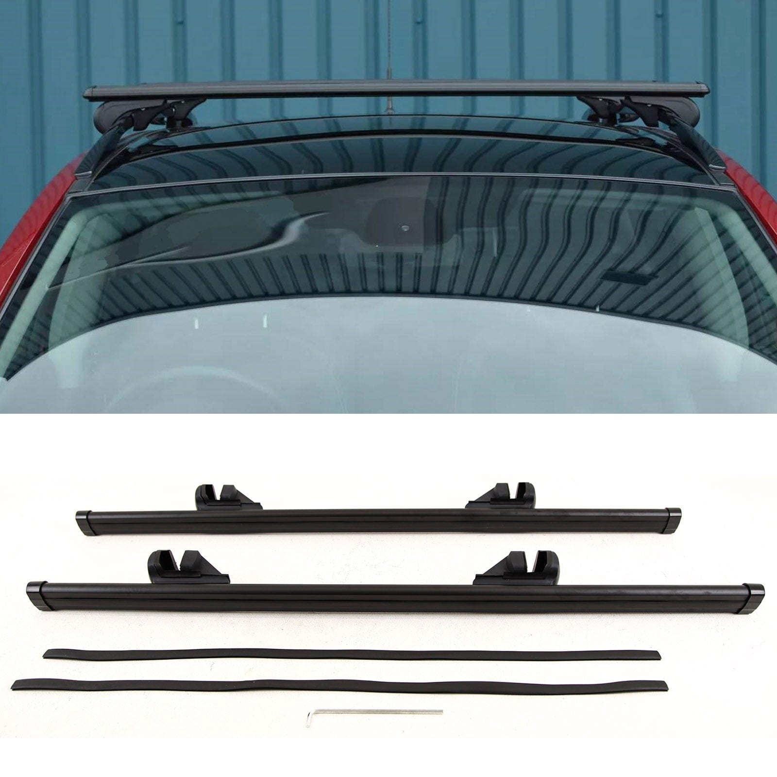 LR4130 For Land Rover Discovery Sport L550 2015- Roof Rack Cross Bars Aluminium Black