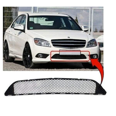Fits Mercedes C-Class Sport W204 2007-2011 Front Bumper Grille Lower Mat Black