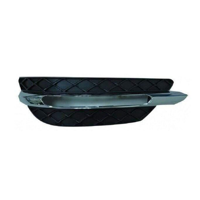Fits Mercedes C-Class W204 Saloon 2011-2014 Fog Grille With Chrome Moulding Driver Side